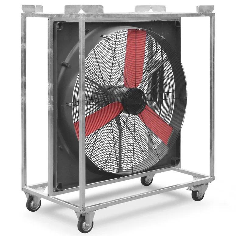 Brasseur d'air mobile sur châssis à roulettes électrique monophasé TTW 20000 - TROTEC