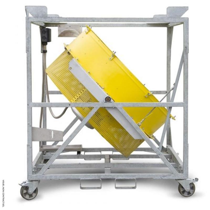 Brasseur d'air mobile sur châssis à roulettes électrique triphasé TTW 100000 - TROTEC