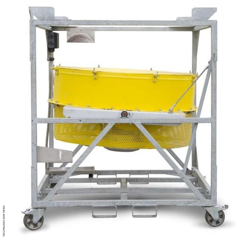 Brasseur d'air mobile sur châssis à roulettes électrique triphasé TTW 100000 - TROTEC