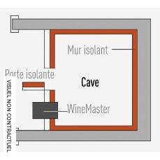 Climatiseur encastré réversible pour cave à vin Wine C25 SX - WINEMASTER