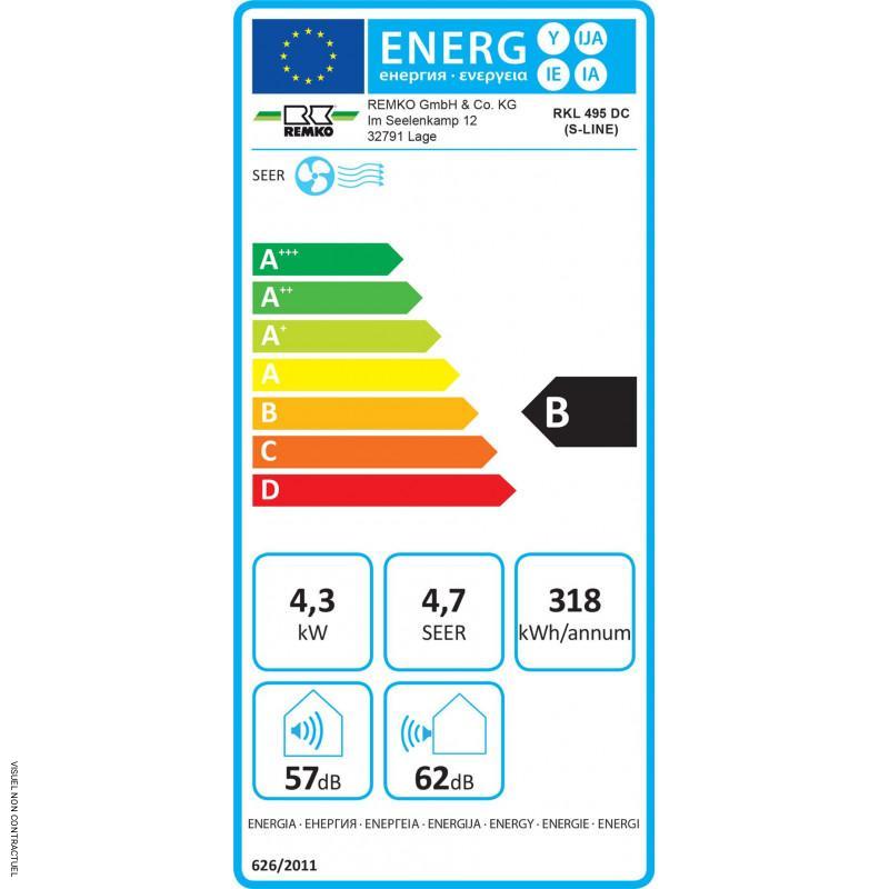 Climatiseur mobile split C15000N - échangeur déconnectable - INVERTER gaz R32 - REXAIR