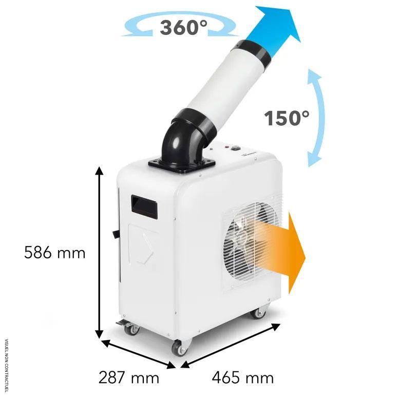 Climatiseur monobloc extérieur électrique monophasé pour climatisation localisée Spotcool PT 2000 SP - TROTEC