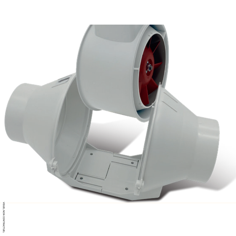 Extracteur hélico-centrifuge en conduit Ø 146 mm avec temporisation LINEO XLT150 - VORTICE-AXELAIR