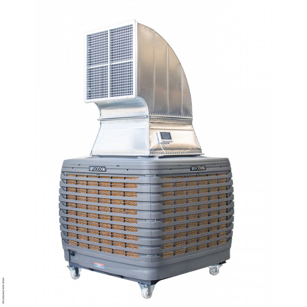 Rafraîchisseur d'air évaporatif mobile gainable 18 000 m³/h TROJAN - BIOCOOL