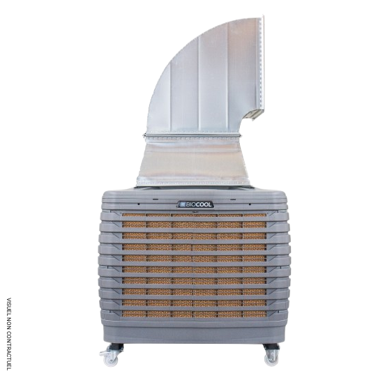Rafraîchisseur d'air évaporatif mobile gainable 18 000 m³/h TROJAN - BIOCOOL