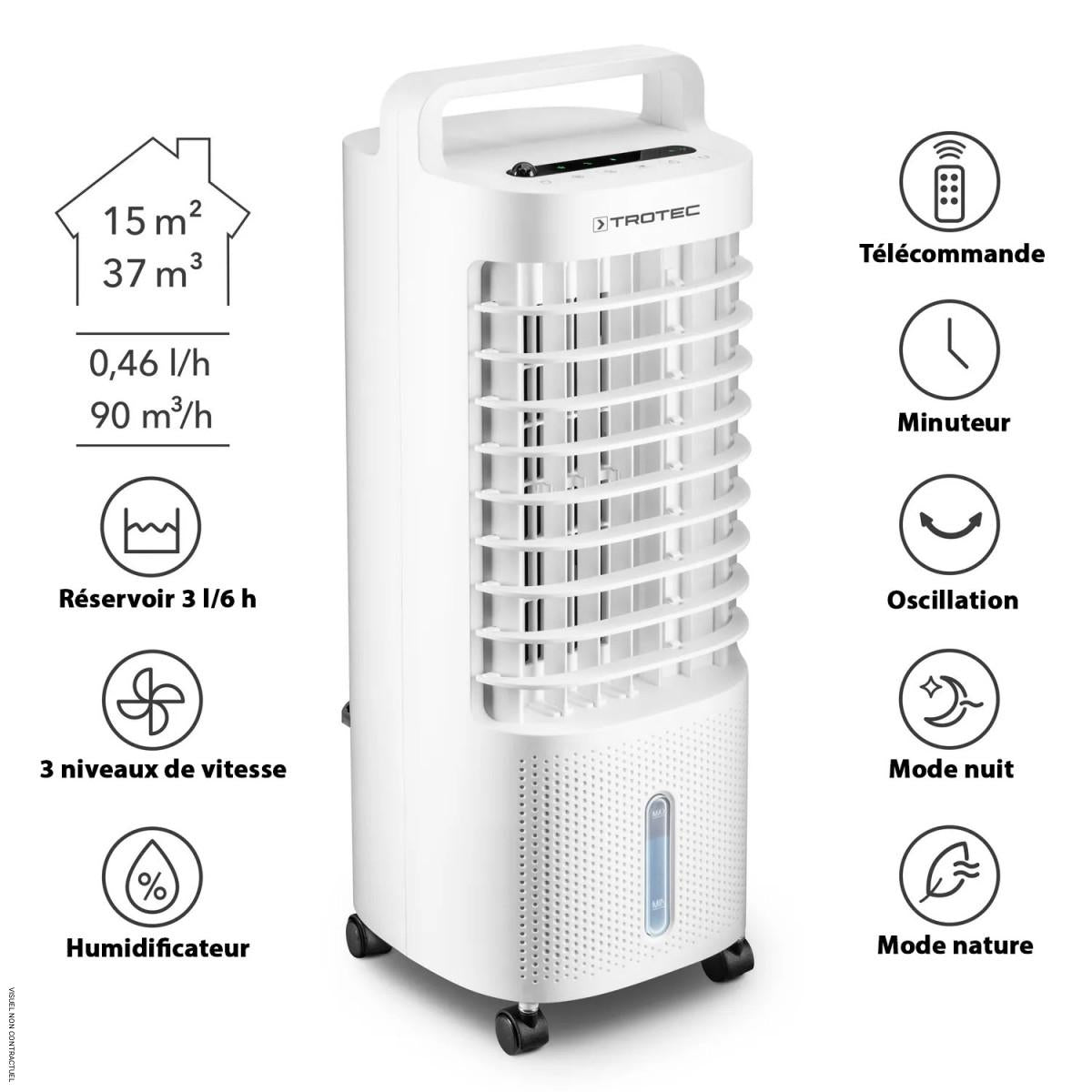 Rafraîchisseur et humidificateur d'air PAE 11 - TROTEC