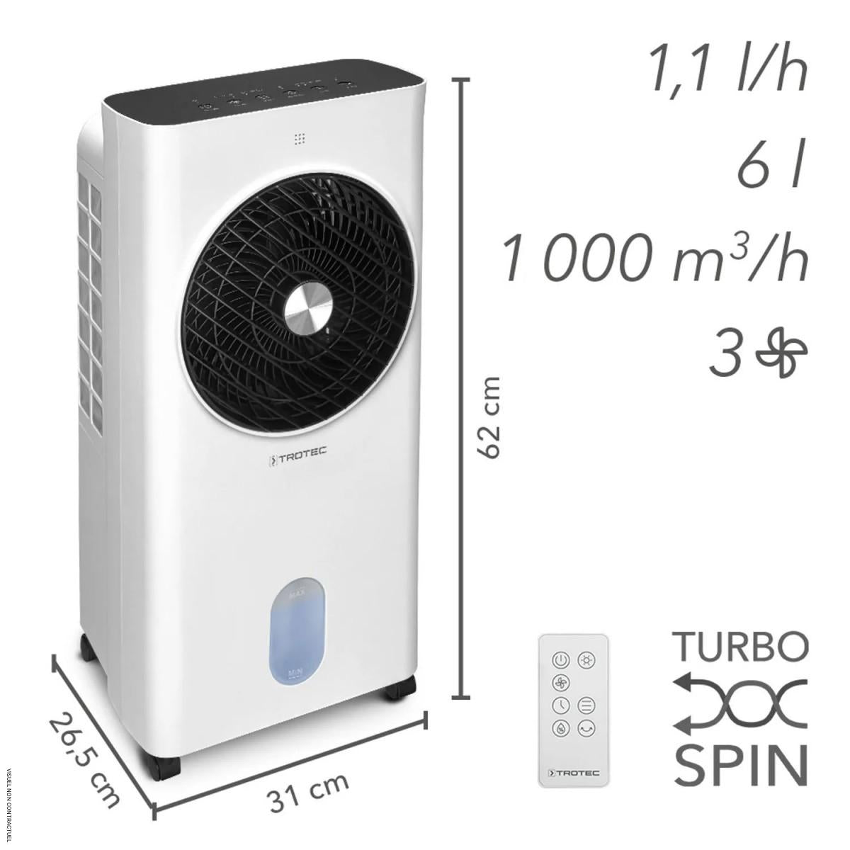 Rafraîchisseur et humidificateur d'air PAE 31 - TROTEC