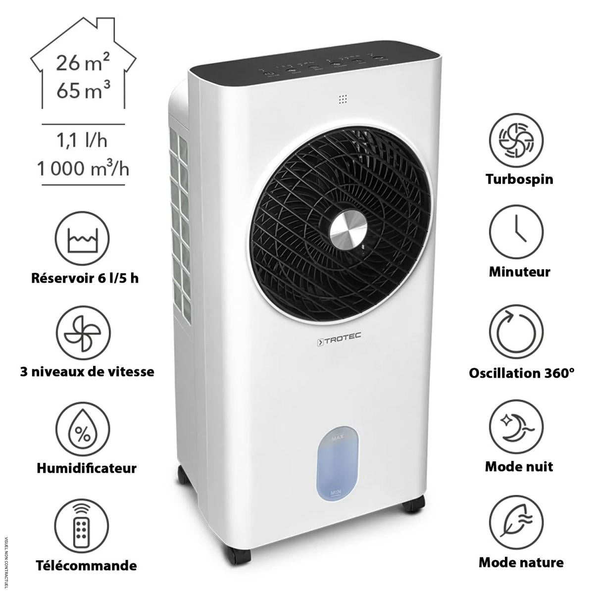 Rafraîchisseur et humidificateur d'air PAE 31 - TROTEC