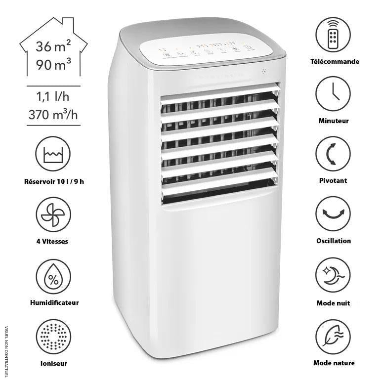 Rafraîchisseur et Humidificateur d'air PAE 40 - TROTEC