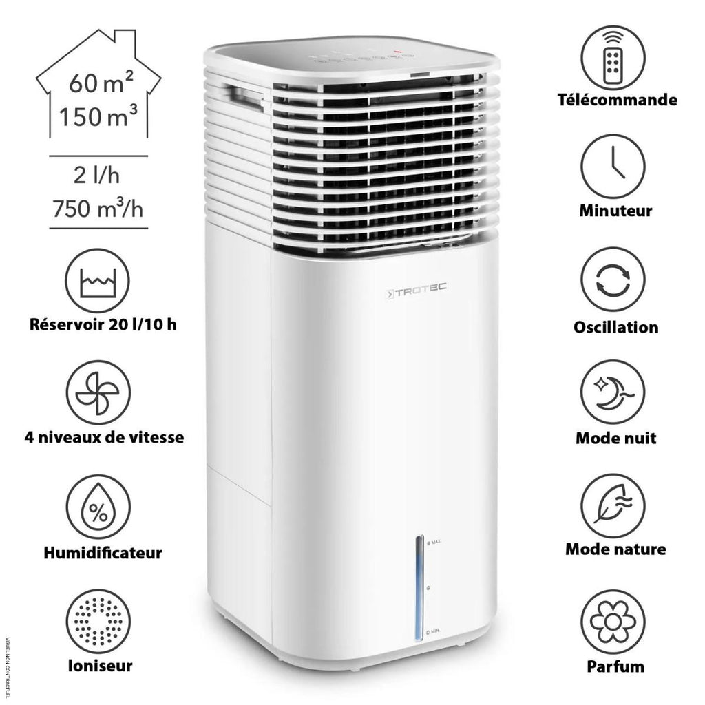 Rafraîchisseur et humidificateur d'air PAE 49 - TROTEC