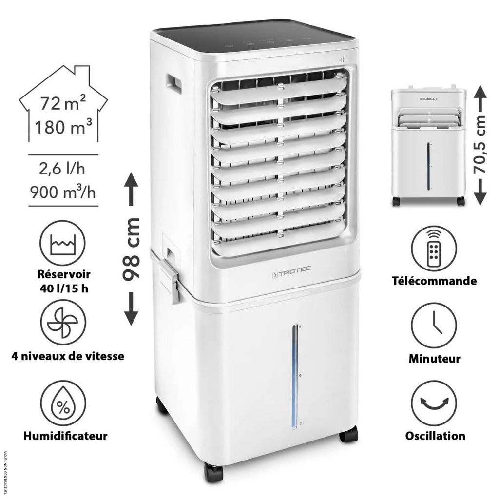 Rafraîchisseur et humidificateur d'air PAE 61 - TROTEC