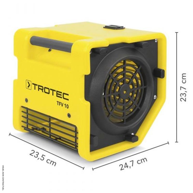 Turbo-ventilateur portable électrique monophasé TFV 10 - TROTEC
