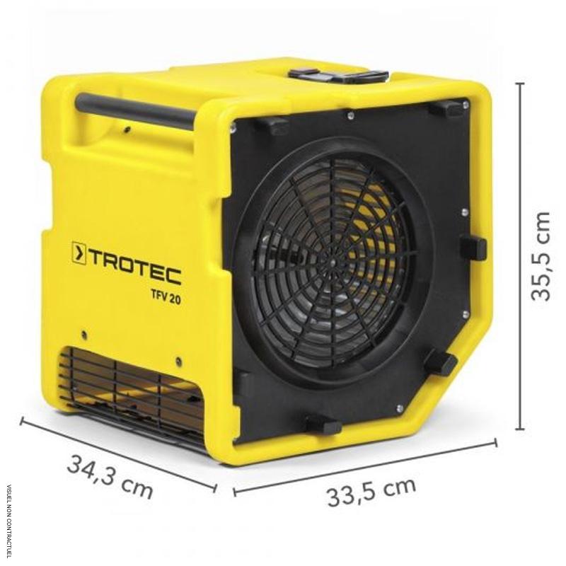 Turbo-ventilateur portable électrique monophasé TFV 20 - TROTEC