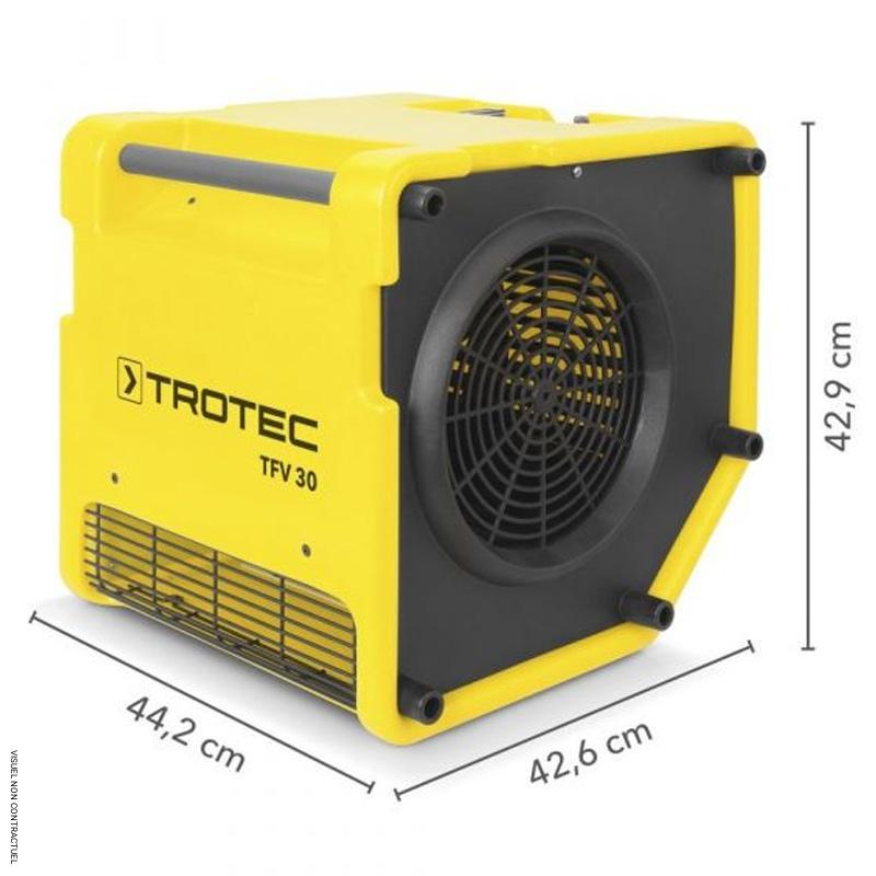 Turbo-ventilateur portable électrique monophasé TFV 30 - TROTEC