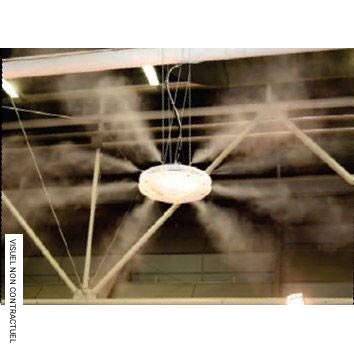 Ventilateur brumisateur Sky Fog 360 avec couronne et accessoires de raccordement - BRO BRUMISATION