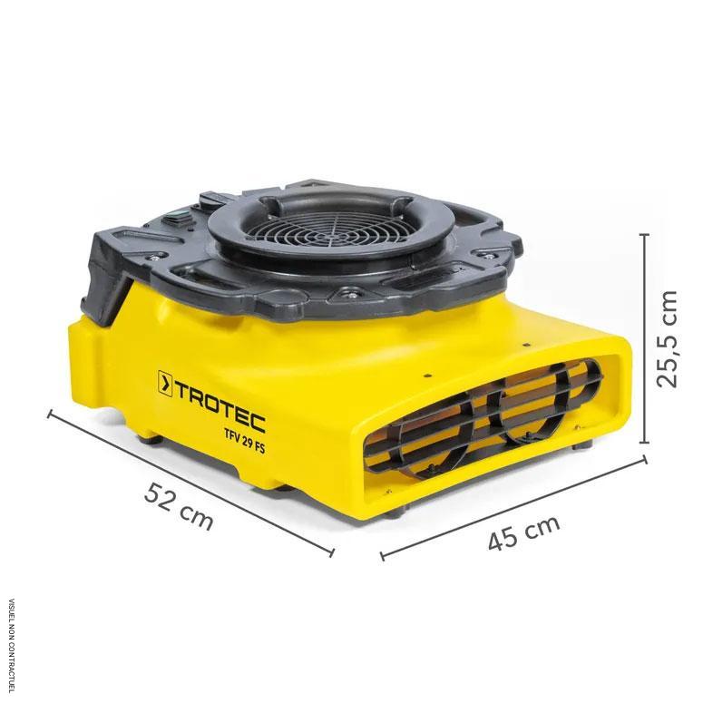 Ventilateur centrifuge électrique monophasé TFV 29 FS - TROTEC