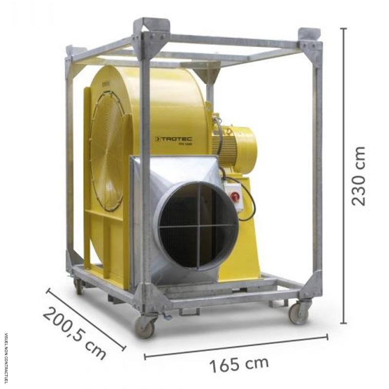 Ventilateur hautes performances électrique triphasé TFV 1200 - TROTEC