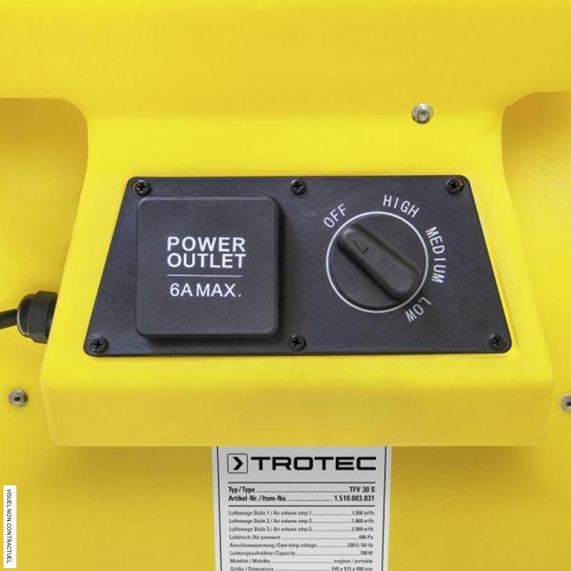 Ventilateur radial électrique monophasé TFV 30 S - TROTEC