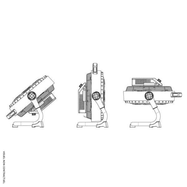 Ventilateur sur batterie VOB 30 avec potentiomètre - SPLUS